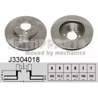 Тормозной диск NIPPARTS 2037596 8711768052003 YH8C PT4 J3304018