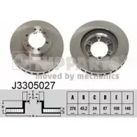 Тормозной диск NIPPARTS 8711768052393 I8 MFZ8 2037633 J3305027