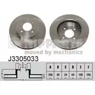 Тормозной диск NIPPARTS QYF EDJ 2037638 J3305033 8711768052454