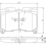 Тормозные колодки дисковые, комплект NIPPARTS J3602069 2038242 8711768056155 CHHL6C 7