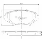 Тормозные колодки дисковые, комплект NIPPARTS KRB 9EE 2038312 8711768016654 J3603066