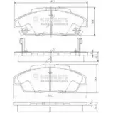 Тормозные колодки дисковые, комплект NIPPARTS U HH82 J3604052 8711768095727 2038334