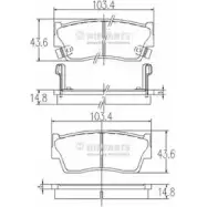 Тормозные колодки дисковые, комплект NIPPARTS XL5E T J3608006 8711768057091 2038386