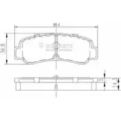 Тормозные колодки дисковые, комплект NIPPARTS J3612007 2038450 8711768057497 4E3V 59I