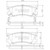 Тормозные колодки дисковые, комплект NIPPARTS J3613005 2038478 8711768057657 20 1E0