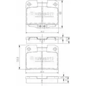 Тормозные колодки дисковые, комплект NIPPARTS 8711768057817 MZT AC J3615006 2038499