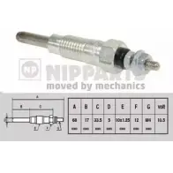 Свеча накала NIPPARTS GRE P13 2042952 8711768076245 J5711018