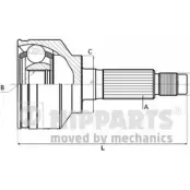 Шрус граната NIPPARTS Mitsubishi Pajero Sport 1 (K70, K90) Внедорожник 2.5 TD (K94W. K74T) 115 л.с. 2002 – 2024 N2825048 8718638424007 TWK0G L