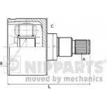Шрус граната NIPPARTS Mitsubishi Lancer 6 (C6, C7) 1990 – 1993 8711768861216 N2835001 W9R IYP5