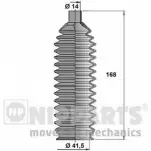 Пыльник рулевой рейки NIPPARTS Mitsubishi Space Wagon 4 (N9, N8) Минивэн 2.4 GDI 4WD 147 л.с. 2000 – 2004 N2845005 CD 7D5N3 8711768849597
