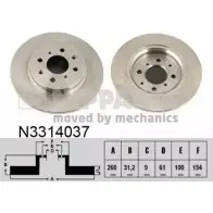 Тормозной диск NIPPARTS 2046660 N3314037 1D Z6J 8711768295776