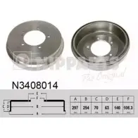 Тормозной барабан NIPPARTS 8711768482954 N3408014 0Z 3W8 Suzuki Grand Vitara (JT, TE, TD) 2 Кроссовер 3.2 AWD (TDB4. JT632. JB632) 233 л.с. 2009 – 2015