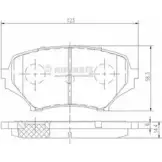 Тормозные колодки дисковые, комплект NIPPARTS UKB LNN 2046980 N3603068 8711768154424