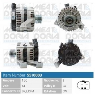 Генератор MEAT & DORIA 5510003 Volvo XC70 FVID L9G