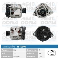 Генератор MEAT & DORIA 5510309 RZQH X 1437984061