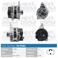 Генератор MEAT & DORIA 3X7 BFJ Mercedes CLA 5510484