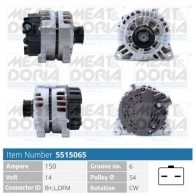 Генератор MEAT & DORIA B9 L9UR 5515065 Renault Clio 3 (BR, KR) 2005 – 2012