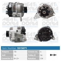 Генератор MEAT & DORIA Peugeot 106 1V RMTZ1 5515071