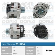 Генератор MEAT & DORIA Citroen Jumper 1 (230) Кабина с шасси 2.8 HDi 128 л.с. 2000 – 2002 5515236 MR KEXE