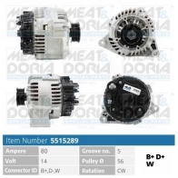 Генератор MEAT & DORIA 5515289 5 IXKDAK Peugeot 106