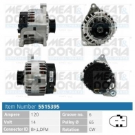 Генератор MEAT & DORIA ADW4 X Audi A6 (C5) 2 Универсал 2.5 Tdi Quattro 180 л.с. 2000 – 2005 5515395