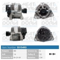 Генератор MEAT & DORIA Z F942VE 5515493 Bmw 3 (E36) 3 Хэтчбек