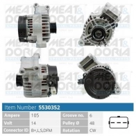 Генератор MEAT & DORIA Ford Focus DM2 С Max Минивен JFW 0Q9 5530352