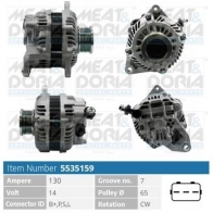 Генератор MEAT & DORIA Nissan Pathfinder 3VF2Y J 5535159