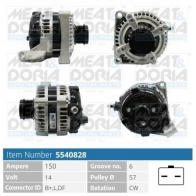 Генератор MEAT & DORIA 5540015 V 2CYQ Jeep Cherokee (KK) 4 2007 – 2013