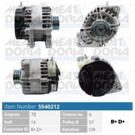 Генератор MEAT & DORIA E6V BGH 5540212 Peugeot