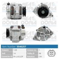 Генератор MEAT & DORIA Toyota 5540257 BR 1F741