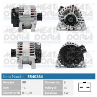 Генератор MEAT & DORIA V UPMV 5540364 Peugeot 301