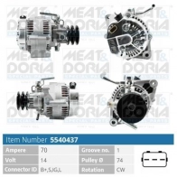 Генератор MEAT & DORIA Toyota Hilux (N140, 50, 60, 70) 6 Пикап 2.4 D (LN150. LN145) 75 л.с. 1997 – 2005 KMXBQ 5J 5540437