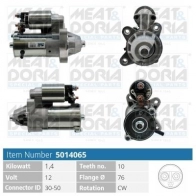 Стартер MEAT & DORIA O 2W1DI Ford Tourneo Connect 1 (C170) Минивэн 1.8 TDCi /TDDi /DI 75 л.с. 2002 – 2013 5014065