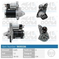 Стартер MEAT & DORIA 5035336 2ZH3UU W Renault Megane (KZ) 3 Универсал