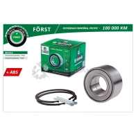 Подшипник ступицы NISSAN Micra (02-) (передний комплект) (37x72x37 с ABS 96 пол.) B-RING V7TZ J BK5953 1441290052