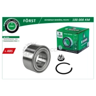 Подшипник ступицы RENAULT Megane II (03-) (передний комплект) (45x83x39 с ABS) B-RING BK1906 RM VB8Y 1441290231