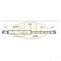 Амортизатор багажника G.U.D. 1422943878 0 KGM9DZ GGS020338