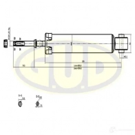 Амортизатор подвески G.U.D. GSA344439 5VA0F X5 1422944487