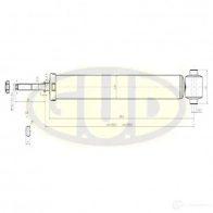Амортизатор подвески G.U.D. 1422944376 GSA343398 A72XH T4
