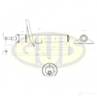 Амортизатор подвески G.U.D. Seat Alhambra (7M) 1 Минивэн 1.9 TDI 4motion 115 л.с. 2000 – 2010 R YW6A13 GSA334947
