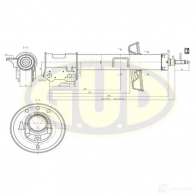 Амортизатор подвески G.U.D. 4274422 5 66S5O GSA334846