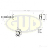 Амортизатор подвески G.U.D. GSA341130 4274428 3M FQLEX