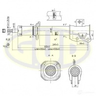 Амортизатор подвески G.U.D. GSA332120 4MK T0 1422947136