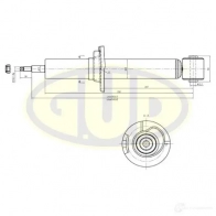 Амортизатор подвески G.U.D. VXZ N8 4274462 GSA441084