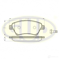 Тормозные колодки дисковые G.U.D. DRHN4J C GBP097600 4272848