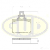 Тормозные колодки дисковые G.U.D. IV5L3 92 GBP010210 4272712