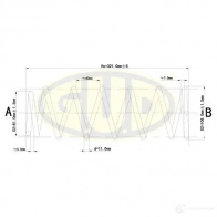 Пружина подвески G.U.D. 3 AYEU GCS292582 4274107