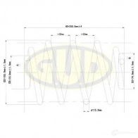 Пружина подвески G.U.D. GCS263426 4273968 092 VU