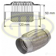 Гофра глушителя 50x120 G.U.D. WR 4ATIG 1439704262 GFP350120